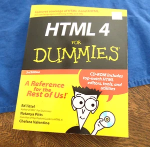  HTML 4 For Dummies, Quick Reference, 3rd Edition, Paperback Book, Cd-Rom Editor - Picture 1 of 11