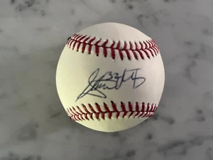 STEVEN MATZ SIGNED OML MANFRED BASEBALL NY METS PITCHER w/ JSA SIGNATURE DEBUT - Picture 1 of 2