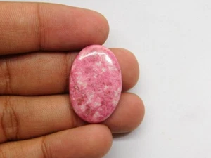 Piedra preciosa suelta cabujón tulita rosa 100 % natural para joyería 31 quilates ME-2765 - Imagen 1 de 4