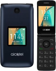 Alcatel GO FLIP 4044N 4G LTE Blue Locked to Metro PCS Flip Phone Open Box