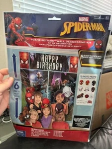 SPIDER-MAN Webbed Wonder SCENE SETTER with PROPS ~ Birthday Party Supplies Deco - Picture 1 of 2