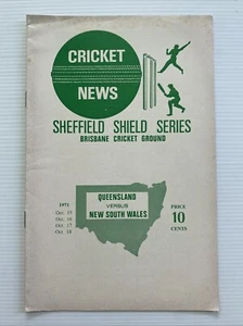 Program - Sheffield Shield Series Cricket Match Oct 1971 - Queensland v NSW - Bild 1 von 5