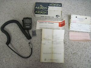 VINTAGE 1976 ASTATIC TRUCKER CB MICROPHONE MODEL 555 NEW IN BOX W/PAPERS NR
