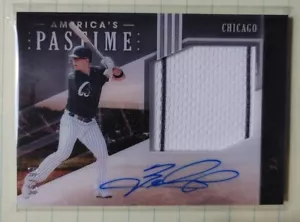 Panini America's Pastime Material Signatures 2020 White Sox Zack Collins 85/99 - Imagen 1 de 2