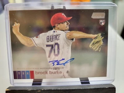 Brock Burke Rookie 2020 Topps Stadium Club Auto - Image 1 of 2