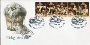1986 Click Go The Shears - FDC - Picture 1 of 2