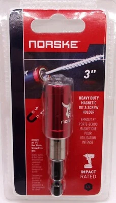 (J) Norske  3" Impact Torsion Magnetic Screwdriver Bit & Screw Holder, NIBCI325 - Image 1 of 4