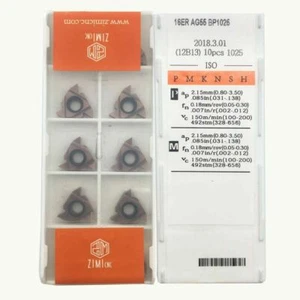 10PC/BOX 16ER AG55 BP1025 Threading Blade CNC Carbide Insert for stainless steel - Picture 1 of 7