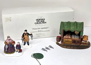 Dept 56 Heritage Village Dickens Geflügelmarkt #55590 mit Box 3 Stück 1991 - Bild 1 von 20