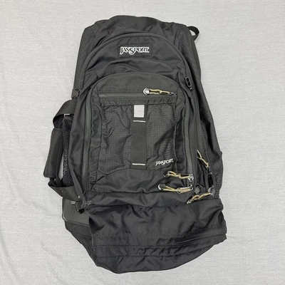 Mochila de Senderismo 3 en 1 Convertible Vintage Años 90 JANSPORT Grande Negra Foto 1 de 4