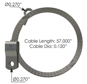 Hood Cable Kenworth part# K06846053, HLK2065 - Picture 1 of 1