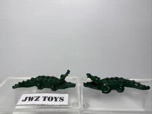 2x Dark Green LEGO Crocodile - Super cool crocodile with moving mouth & Tail 908 - Picture 1 of 10