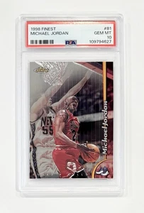 1998 Topps Finest Michael Jordan #81 PSA 10 Gem Mint Chicago Bulls HOF - Bild 1 von 1