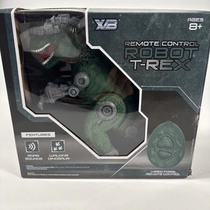 Robot T-Rex Remote Control Walking Roaring 7.9 inch T-Rex Dinosaur Green - Picture 1 of 9