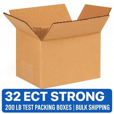 6x4x4 Premium Corrugated Shipping Boxes – Small Mailing Cartons | 25 50 100 200 - Image 1 of 3