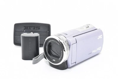 JVC Everio Gz-Hm33-V Camcorder 40x Purple Color Used Japan - Image 1 of 4