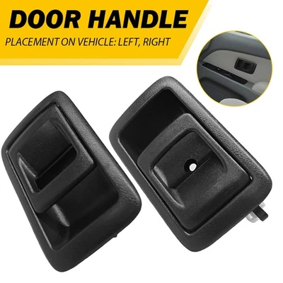 Right & Left Interior Door Handles Black For 2001-2004 Toyota Tacoma 87-91 Camry Foto 1 de 4