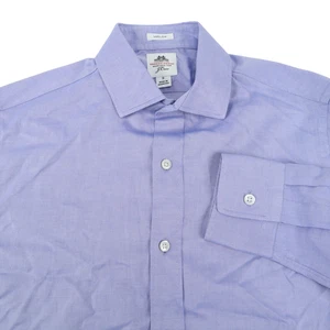 J. Crew Thomas Mason Oxford Ludlow blaues Hemd mit weitem Kragen Small S 31720 - Bild 1 von 8