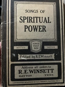 Rare Antique 1936 Songs of Spiritual Power R.E. Winsett Dayton Tennessee. - Picture 1 of 4