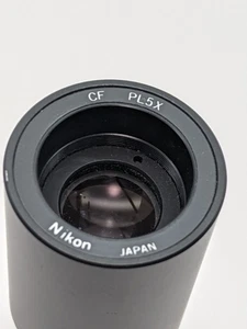 NIKON CF PL 5X Photo Eyepiece – Japan – Microscope Projection Lens - Picture 1 of 3