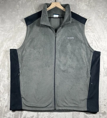 Columbia Steens Mountain Polar Suéter Chaleco Para Hombre 3XLT Bolsillos con Cremallera Completa AT1535 Foto 1 de 4