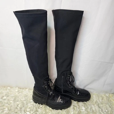 Bota de combate por encima de la rodilla Free People Shoreditch talla 39/9 Foto 1 de 4