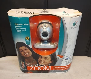 NOS LOGITECH QuickCam Zoom For Live Video Snap Pics & Microphone for Chats - Picture 1 of 12
