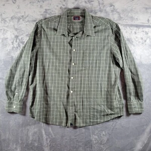 UntuckIt Mens Button Down XXXL Long Sleeve Green Plaid Casual Cotton Shirt - Picture 1 of 5