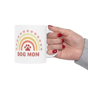 Dog Mom Coffee Mug for Her - Inspirational Mug - Dog Mama Ceramic, animal lover - Picture 1 of 12