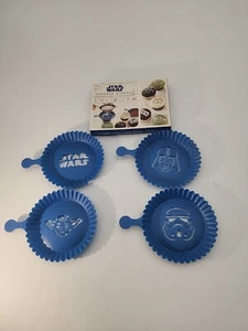Williams and Sonoma Star Wars Cupcake Stencils Logo and 3 Characters Orig. Box - Picture 1 of 8