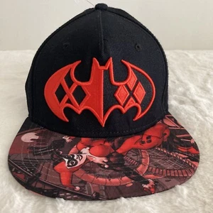 Harley Quinn Batman Black And Red SnapBack Cap Hat Adjustable Ball Cap - Picture 1 of 11