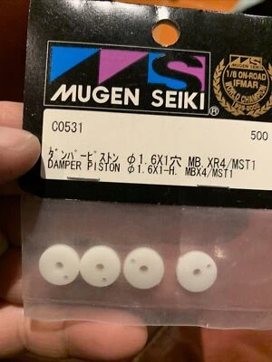 Pistón amortiguador Mugen Seiki (C0531) (4 piezas) blanco Foto 1 de 4