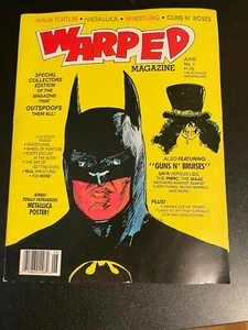 WARPED Magazine No. 1 June 1990 (Empire Entertainment) BATMAN COVER - Picture 1 of 9
