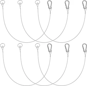 Lanyard Safety Ropes, Stainless Steel Safety Cable Lock Sturdy Metal Lanyard Cab - Picture 1 of 12