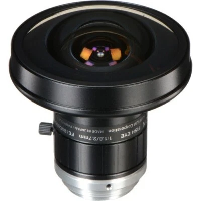 Fujinon FE185C046HA-1 1/2" 1.4mm F/1.4 C-Mount Fish-Eye Lens for 5MP Cameras - Image 1 of 3