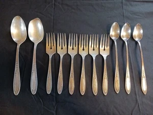 Lot Of 11 Matching Pieces Of Tudor Plate Oneida Community Made Silver Plated... - Picture 1 of 14