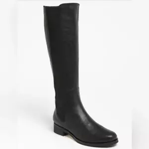 Cole Haan Air Tall Riding Black knee high leather stretch Boots, sz 9B - Picture 1 of 9