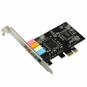 PCI-E Express 5.1-Kanal CMI8738 4/6-Kanal-PCIE-Audio-Soundkarte mit Treiber-CD D - Bild 1 von 8