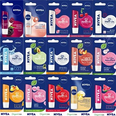 NIVEA LIP CARE BALM All Types 24-hours Melt-In Series Original Pocket Sized 4.8g - Image 1 of 4
