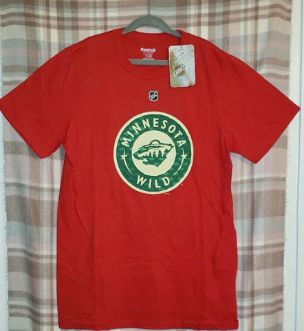 Zach Parise Reebok Minnesota Wild Player Premier N&N Red Jersey T-Shirt Men's Cover