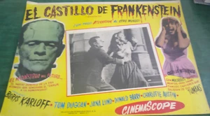 FRANKENSTEIN 1970 BORIS KARLOFF Jana Lund MONSTER MEXICAN LOBBY CARD 1958 VG - Picture 1 of 5