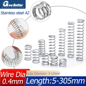 Compression Spring Wire Dia 0.4mm Pressure Small Stainless steel Micro Miniature - Picture 1 of 12
