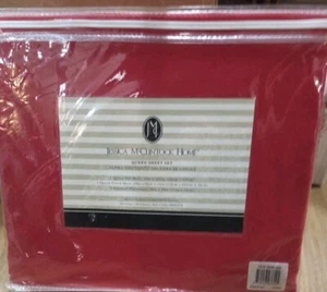 Jessica McClintock Home Queen Sheet Set 4 Piece 500 Thread Count Red NEW - Bild 1 von 3