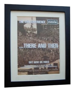 OASIS+MAINE ROAD+There Then+POSTER+AD+RARE ORIGINAL 1996+FRAMED+FAST WORLD SHIP - Imagen 1 de 6