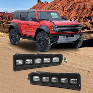 Luces antiniebla de circulación diurna izquierda y derecha para Ford Bronco 2021 2022 2023 2024 - Imagen 1 de 12