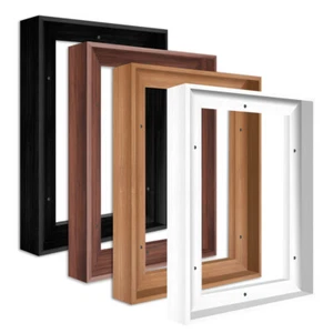 Canvas Floating Frame Wood-Look Floater Frames for Canvas Paintings Frame Decor - Picture 1 of 40
