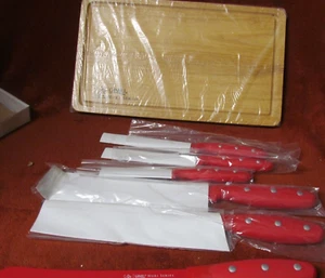 GINSU Nuri Serie 6-teiliges Always Sharp Messerset + Schneidebrett NEU - Bild 1 von 3