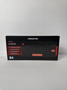 Monster Multi device Wireless Keyboard - Connect up to 4 devices - BLACK/orange - Picture 1 of 4