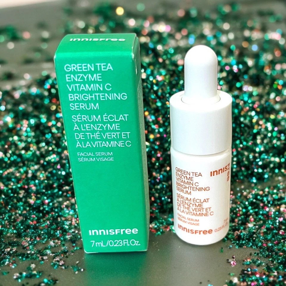 Innisfree Green Tea Enzyme Vitamin C Brightening Serum Travel MIN 7ml/0.23oz