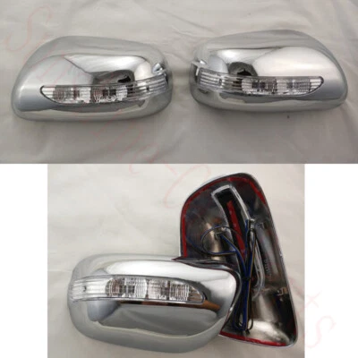 2x Espejo retrovisor LED delantero izquierdo+derecho plateado ABS coche Toyota PRIUS 2004-09 Foto 1 de 2